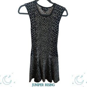 Sam Edelman | Drop Waist Animal Print Knit Dress | Size XS